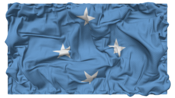 The Federated States of Micronesia Flag Waves with Realistic Bump Texture, Flag Background, 3D Rendering png