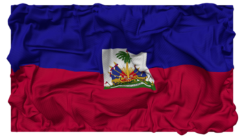Haiti bandeira ondas com realista colisão textura, bandeira fundo, 3d Renderização png