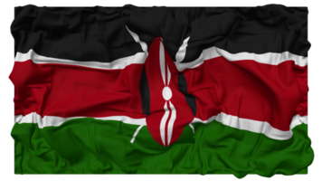 Kenya drapeau vagues avec réaliste bosse texture, drapeau arrière-plan, 3d le rendu png