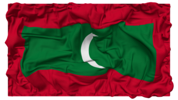 Malediven Flagge Wellen mit realistisch stoßen Textur, Flagge Hintergrund, 3d Rendern png