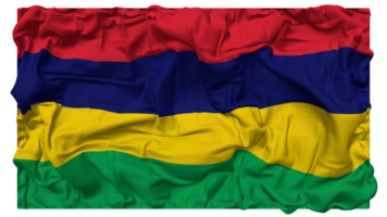 Maurícia bandeira ondas com realista colisão textura, bandeira fundo, 3d Renderização png