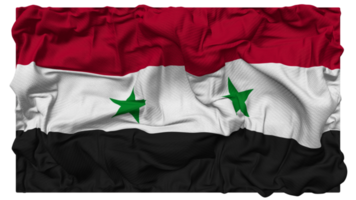 sirio árabe república bandera olas con realista bache textura, bandera fondo, 3d representación png