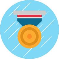 diseño de icono de vector de medalla de plata