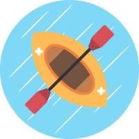 Canoe Vector Icon Design