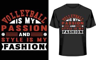 Volleyball T-shirt Design vector