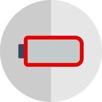 Battery Empty Vector Icon Design