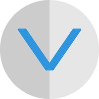 Angle Down Vector Icon Design