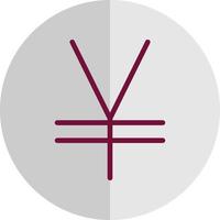 Yen Sign Vector Icon Design