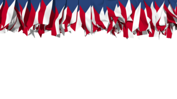 Czechoslovakia Flag Different Shapes of Cloth Stripe Hanging From Top, Independence Day, 3D Rendering png