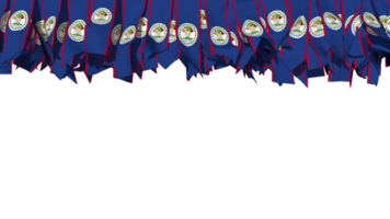 Belize Flag Different Shapes of Cloth Stripe Hanging From Top, Independence Day, 3D Rendering png