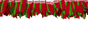 Belarus Flag Different Shapes of Cloth Stripe Hanging From Top, Independence Day, 3D Rendering png