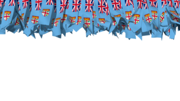 Fiji Flag Different Shapes of Cloth Stripe Hanging From Top, Independence Day, 3D Rendering png