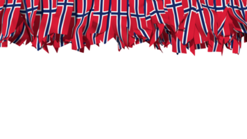 Norway Flag Different Shapes of Cloth Stripe Hanging From Top, Independence Day, 3D Rendering png