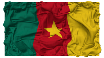 Camerún bandera olas con realista bache textura, bandera fondo, 3d representación png