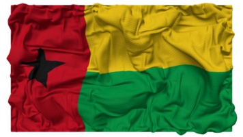 Guinea Bissau bandera olas con realista bache textura, bandera fondo, 3d representación png