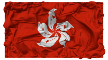 hong Kong vlag golven met realistisch buil textuur, vlag achtergrond, 3d renderen png