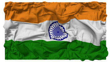 India bandera olas con realista bache textura, bandera fondo, 3d representación png