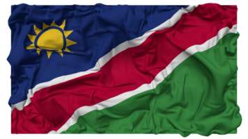 Namibia bandera olas con realista bache textura, bandera fondo, 3d representación png