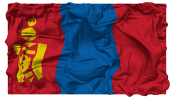 Mongolei Flagge Wellen mit realistisch stoßen Textur, Flagge Hintergrund, 3d Rendern png