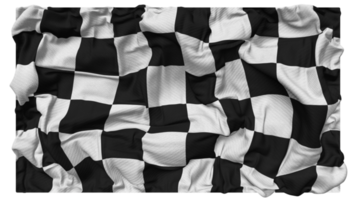 Black and White checkered Flag Waves with Realistic Bump Texture, Flag Background, 3D Rendering png