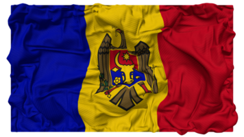 Moldavia bandera olas con realista bache textura, bandera fondo, 3d representación png