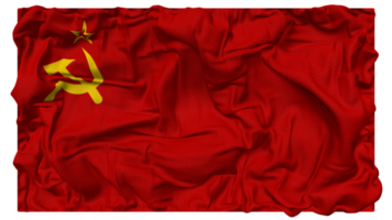 Sovjet unie vlag golven met realistisch buil textuur, vlag achtergrond, 3d renderen png