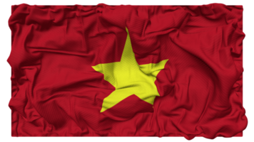 Vietnam bandera olas con realista bache textura, bandera fondo, 3d representación png