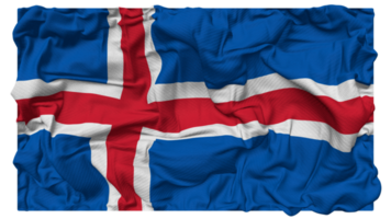 Islandia bandera olas con realista bache textura, bandera fondo, 3d representación png