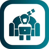 Lazy Work Vector Icon Design