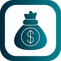 Money Bag Vector Icon Design