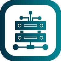 Data Infrastructure Vector Icon Design