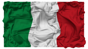 Italia bandera olas con realista bache textura, bandera fondo, 3d representación png