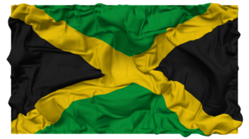 Jamaica vlag golven met realistisch buil textuur, vlag achtergrond, 3d renderen png