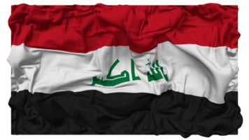 Irak vlag golven met realistisch buil textuur, vlag achtergrond, 3d renderen png