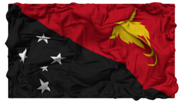 Papuasia nuevo Guinea bandera olas con realista bache textura, bandera fondo, 3d representación png