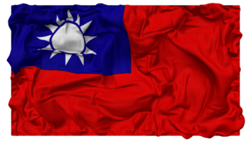 Taiwan bandeira ondas com realista colisão textura, bandeira fundo, 3d Renderização png