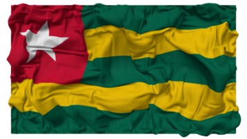 Togo, Togolese Flag Waves with Realistic Bump Texture, Flag Background, 3D Rendering png