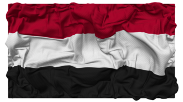 Yemen Flag Waves with Realistic Bump Texture, Flag Background, 3D Rendering png