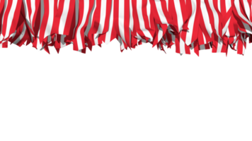 Austria Flag Different Shapes of Cloth Stripe Hanging From Top, Independence Day, 3D Rendering png