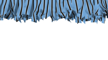 Botswana Flag Different Shapes of Cloth Stripe Hanging From Top, Independence Day, 3D Rendering png