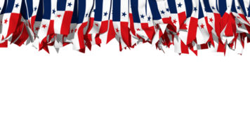 Panama Flag Different Shapes of Cloth Stripe Hanging From Top, Independence Day, 3D Rendering png