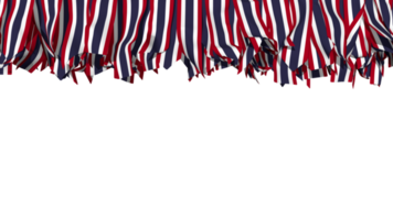 Thailand Flag Different Shapes of Cloth Stripe Hanging From Top, Independence Day, 3D Rendering png