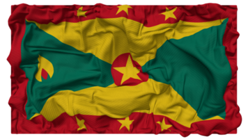 Grenada vlag golven met realistisch buil textuur, vlag achtergrond, 3d renderen png