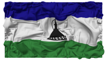 Lesotho Flag Waves with Realistic Bump Texture, Flag Background, 3D Rendering png