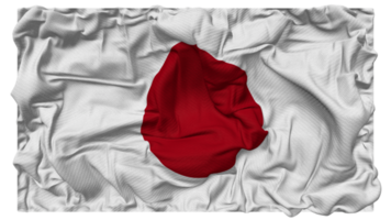 Japan Flagge Wellen mit realistisch stoßen Textur, Flagge Hintergrund, 3d Rendern png