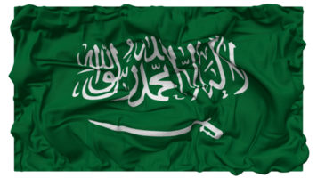 Saudi Arabien Flagge Wellen mit realistisch stoßen Textur, Flagge Hintergrund, 3d Rendern png