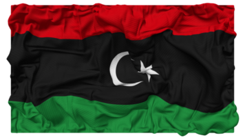 Libyen Flagge Wellen mit realistisch stoßen Textur, Flagge Hintergrund, 3d Rendern png