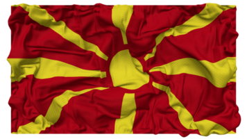 North Macedonia Flag Waves with Realistic Bump Texture, Flag Background, 3D Rendering png