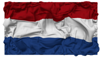 Olanda bandiera onde con realistico urto struttura, bandiera sfondo, 3d interpretazione png