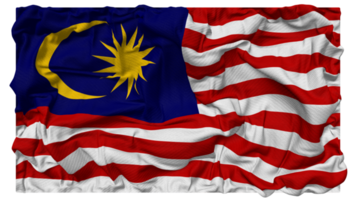 Malaysia Flagge Wellen mit realistisch stoßen Textur, Flagge Hintergrund, 3d Rendern png